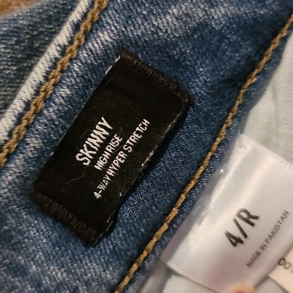 Express High Rise Hyper Stretch Denim Jeans - Picture 11 of 15
